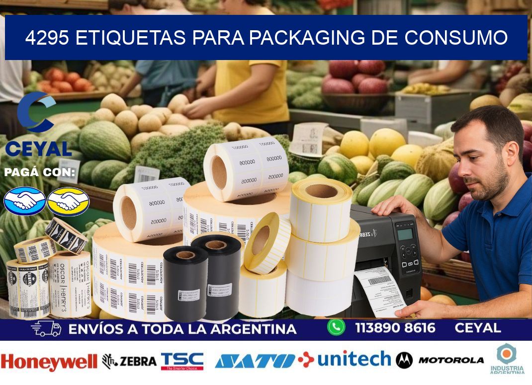 4295 Etiquetas para packaging de consumo