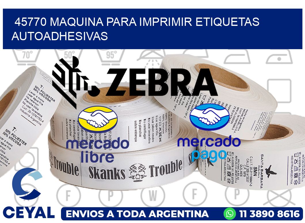 45770 maquina para imprimir etiquetas autoadhesivas