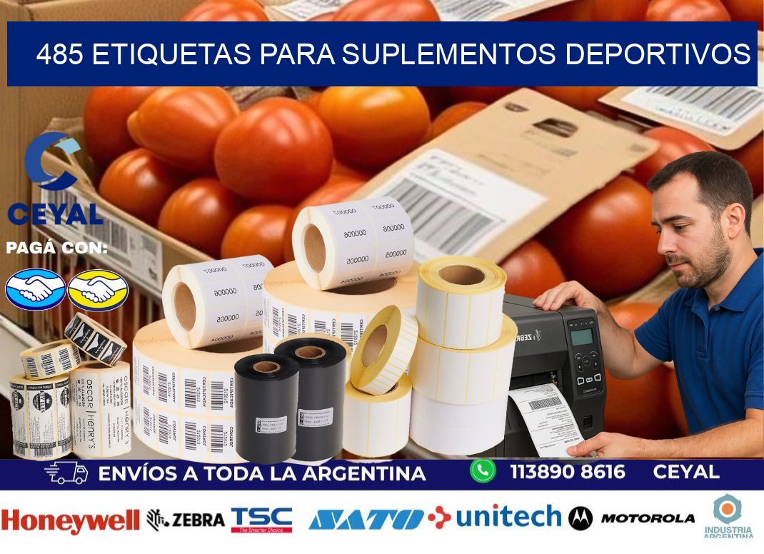 485 Etiquetas para suplementos deportivos