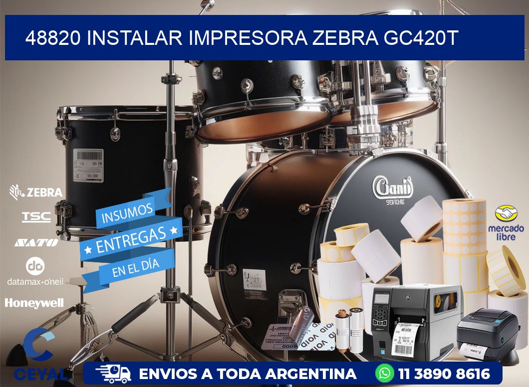 48820 Instalar impresora Zebra GC420t