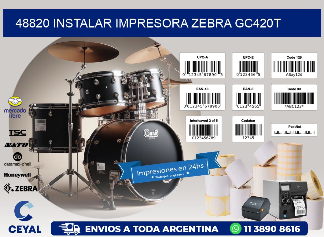 48820 Instalar impresora Zebra GC420t