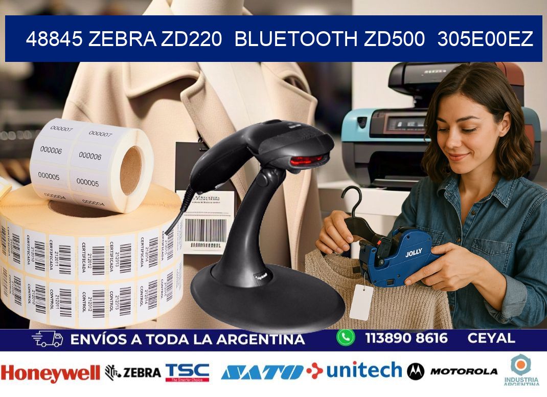 48845 Zebra ZD220 Bluetooth ZD500 305E00EZ