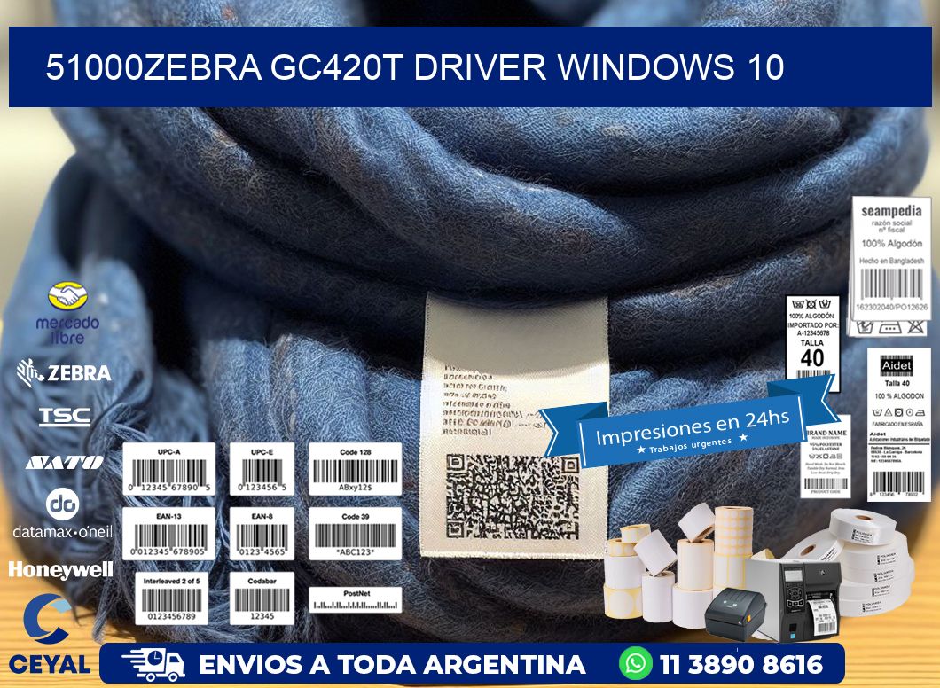51000Zebra GC420t driver Windows 10