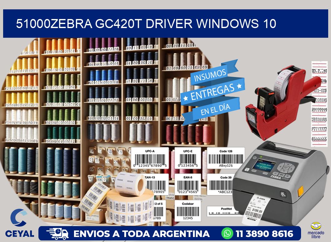 51000Zebra GC420t driver Windows 10