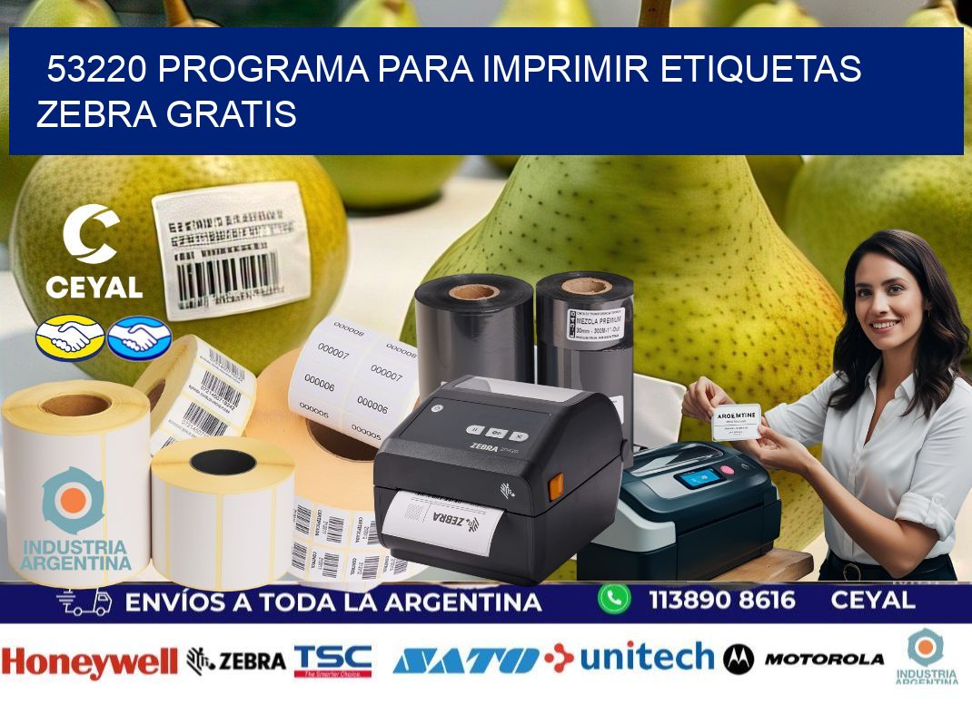 53220 Programa para imprimir etiquetas Zebra gratis