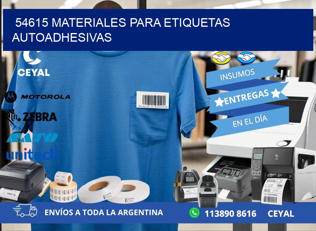 54615 materiales para etiquetas autoadhesivas