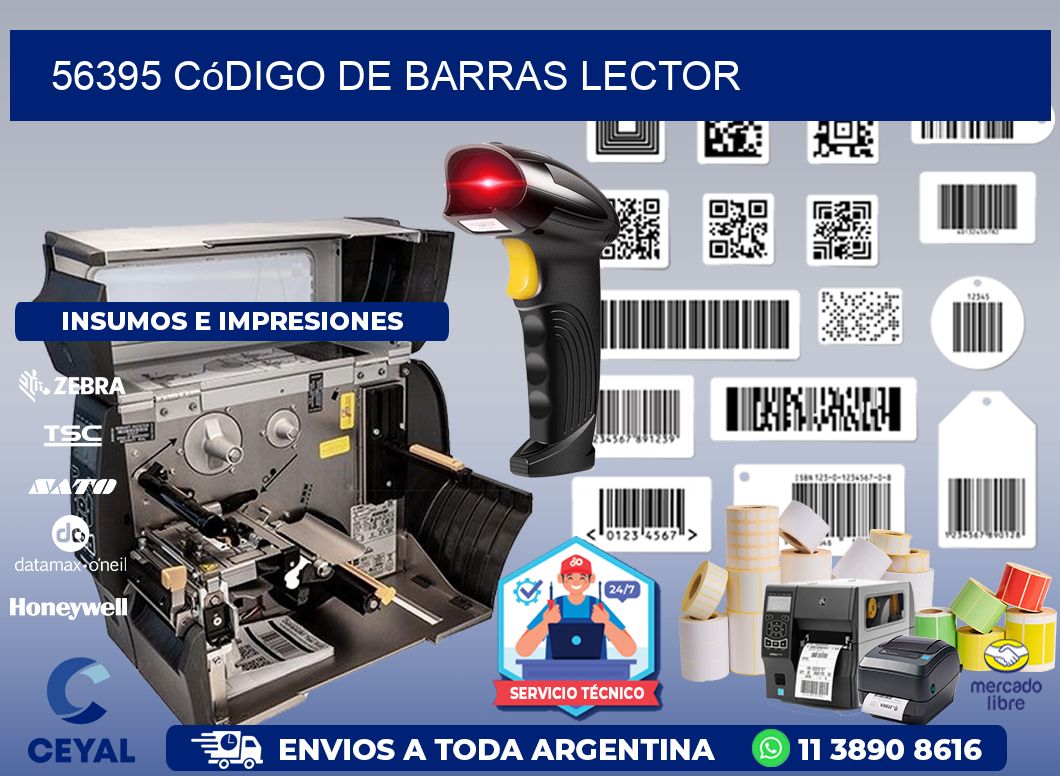56395 Código de barras lector