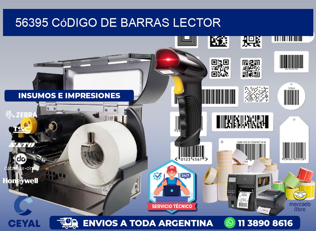56395 Código de barras lector