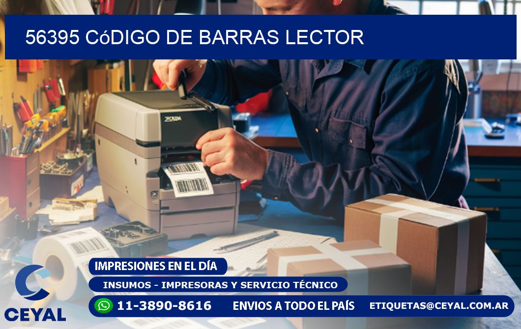 56395 Código de barras lector