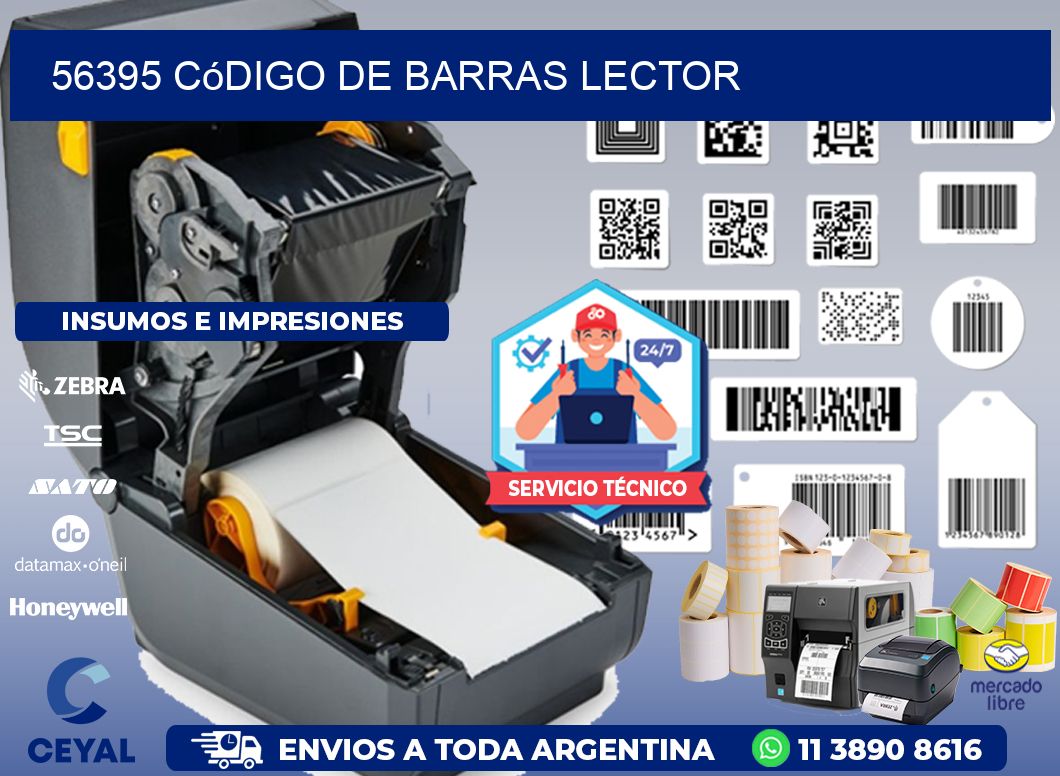 56395 Código de barras lector