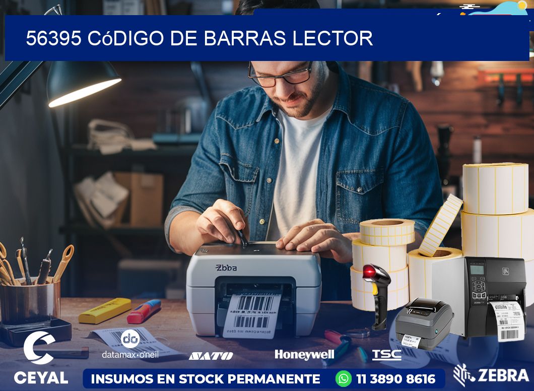 56395 Código de barras lector