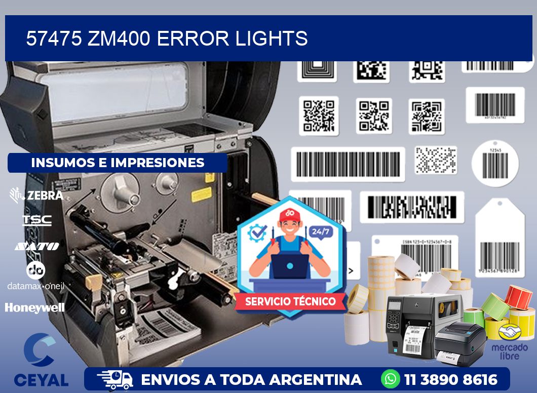 57475 ZM400 error lights