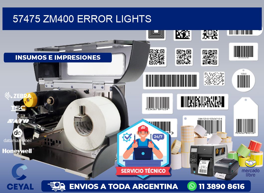 57475 ZM400 error lights
