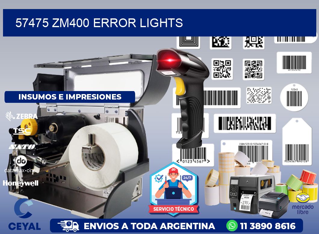 57475 ZM400 error lights