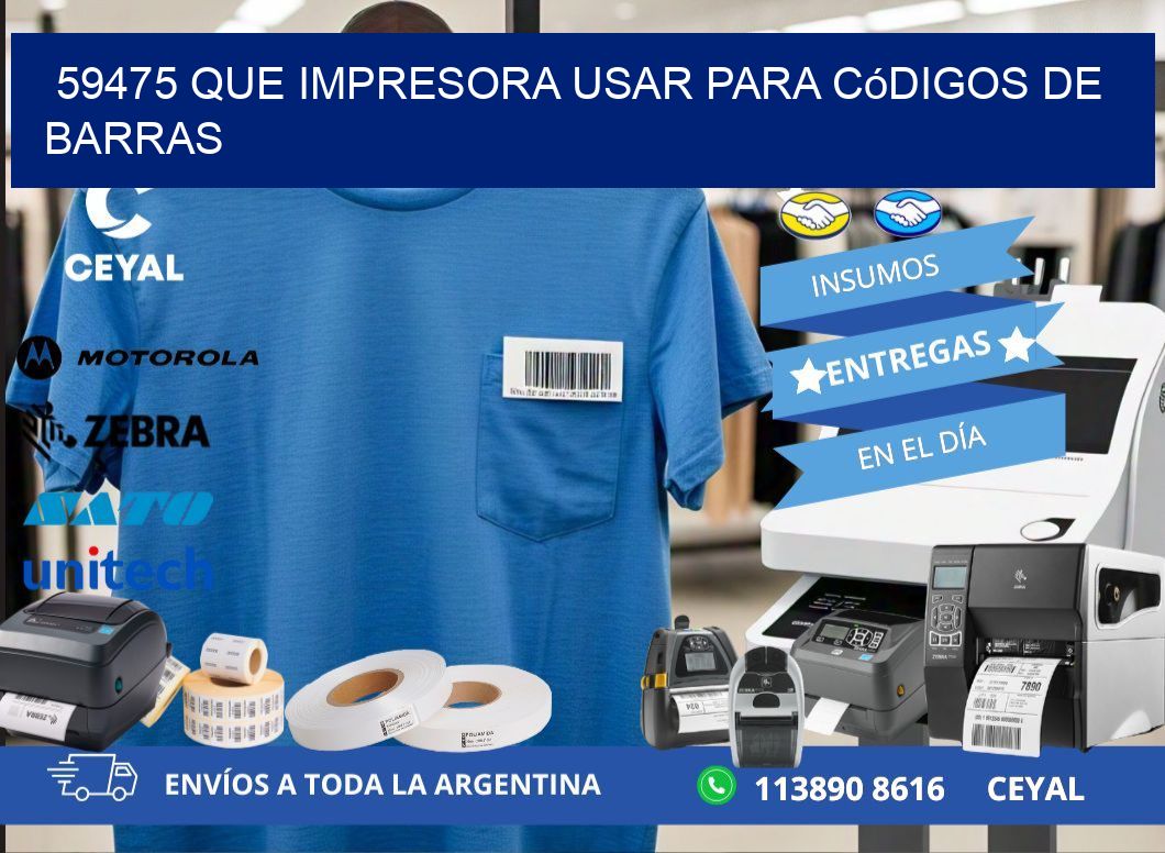 59475 Que impresora usar para códigos de barras