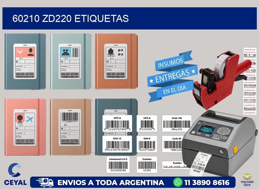 60210 ZD220 etiquetas