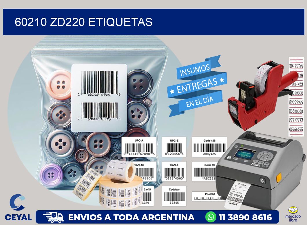 60210 ZD220 etiquetas