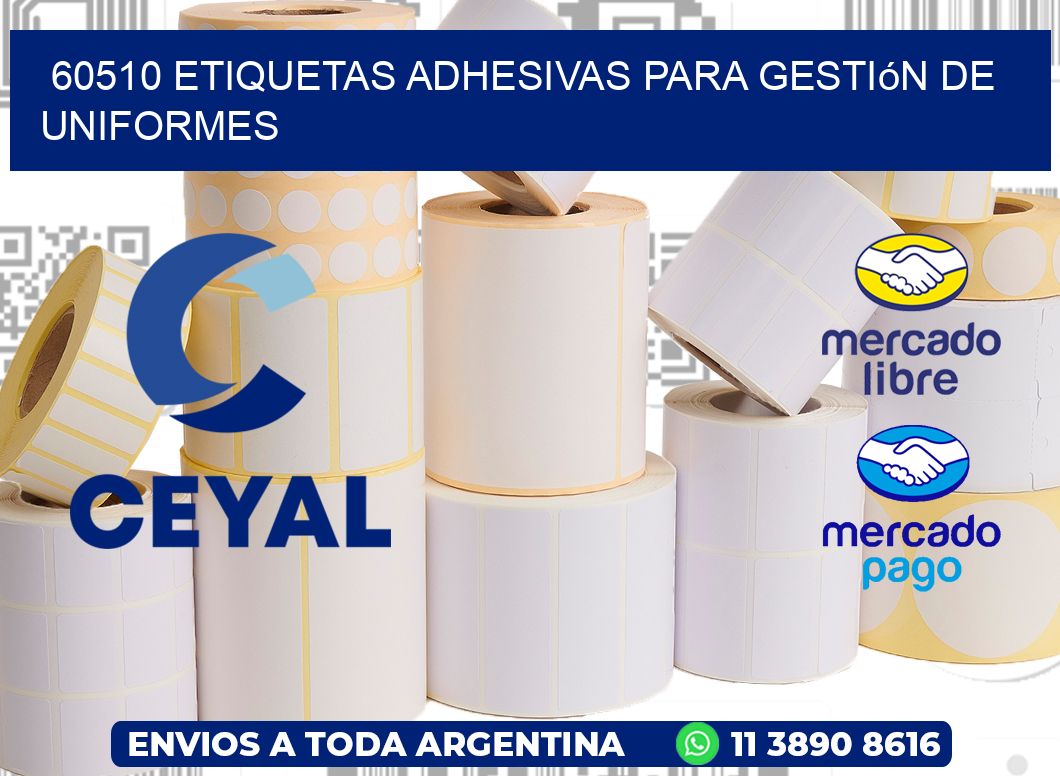 60510 Etiquetas adhesivas para gestión de uniformes