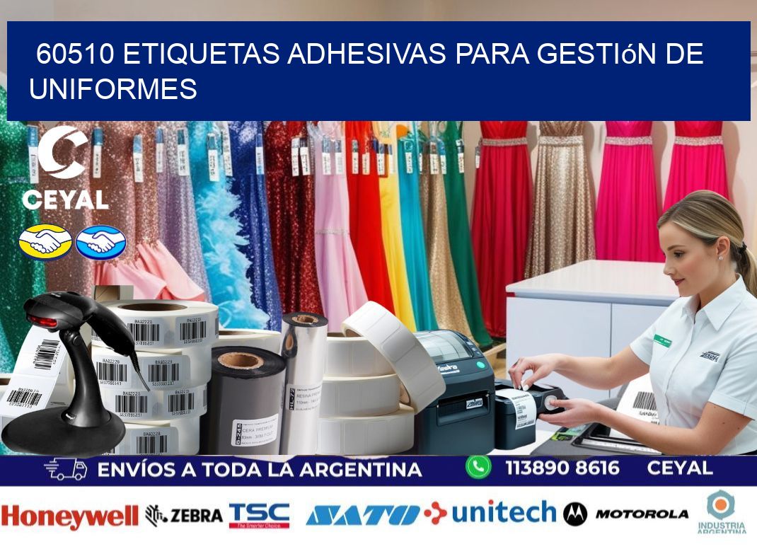 60510 Etiquetas adhesivas para gestión de uniformes