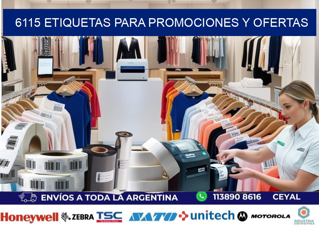 6115 Etiquetas para promociones y ofertas