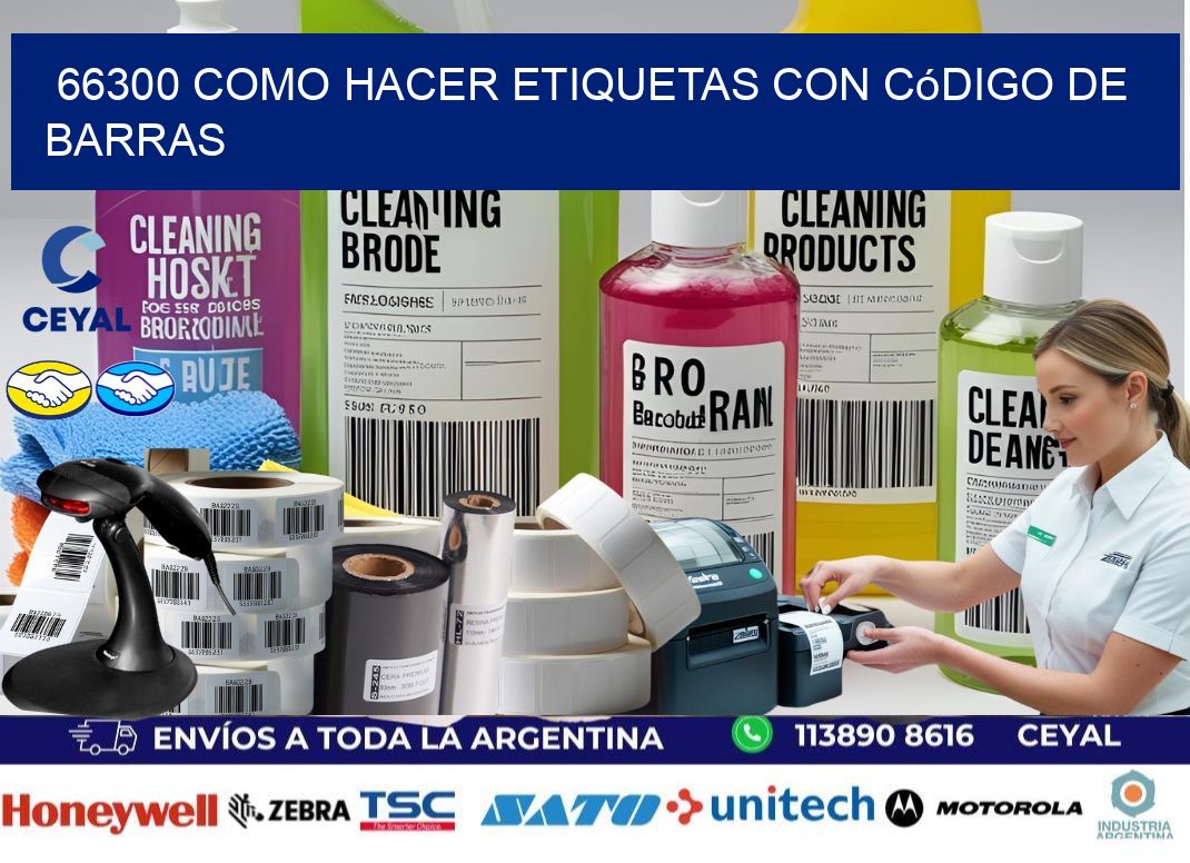 66300 Como hacer etiquetas con código de barras