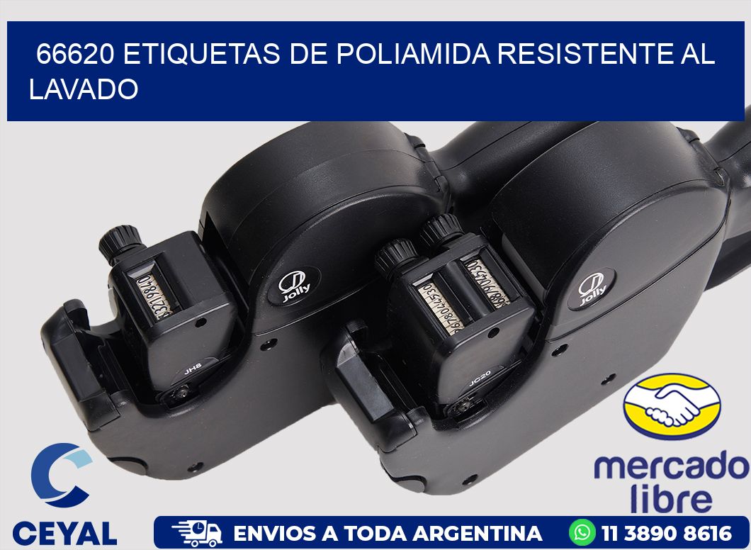 66620 Etiquetas de poliamida resistente al lavado