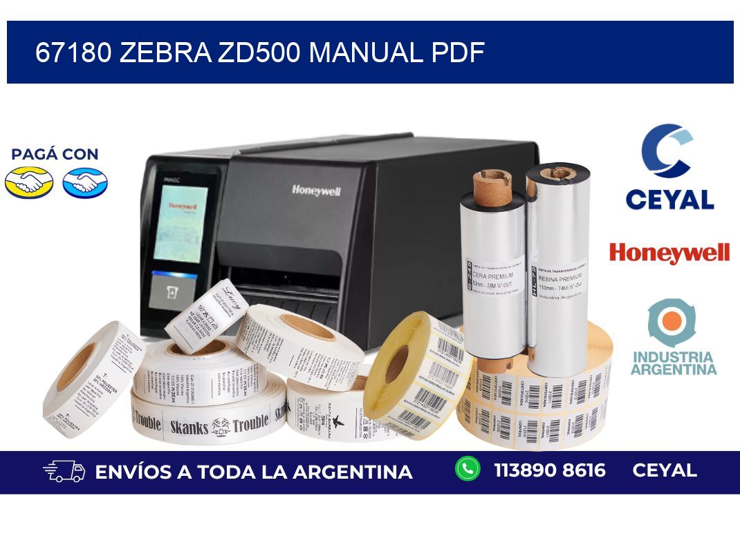 67180 Zebra ZD500 manual PDF