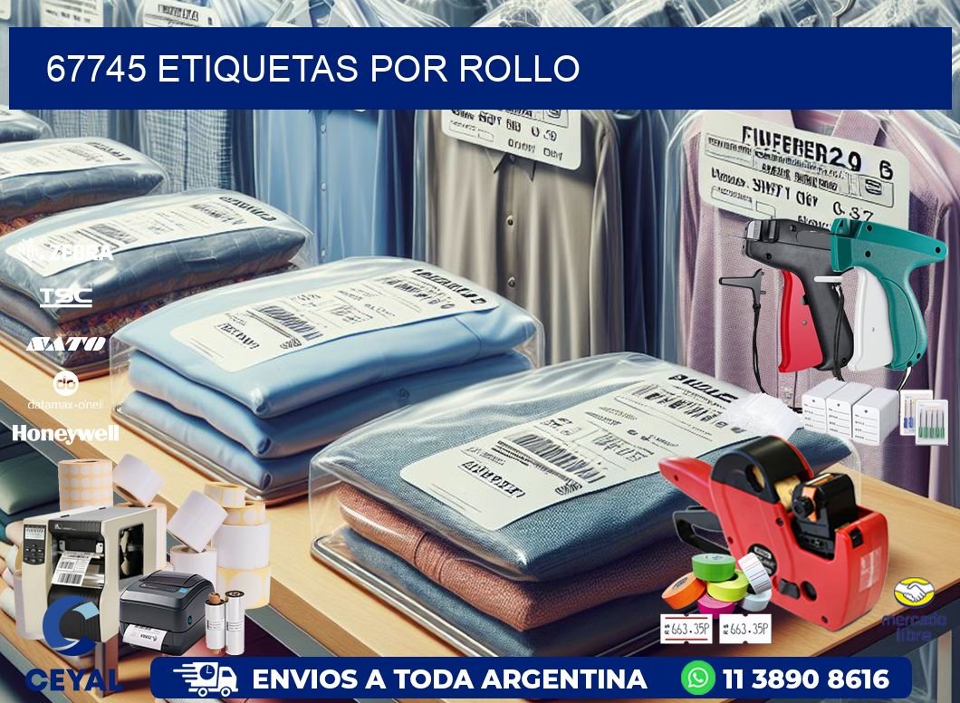 67745 Etiquetas por rollo
