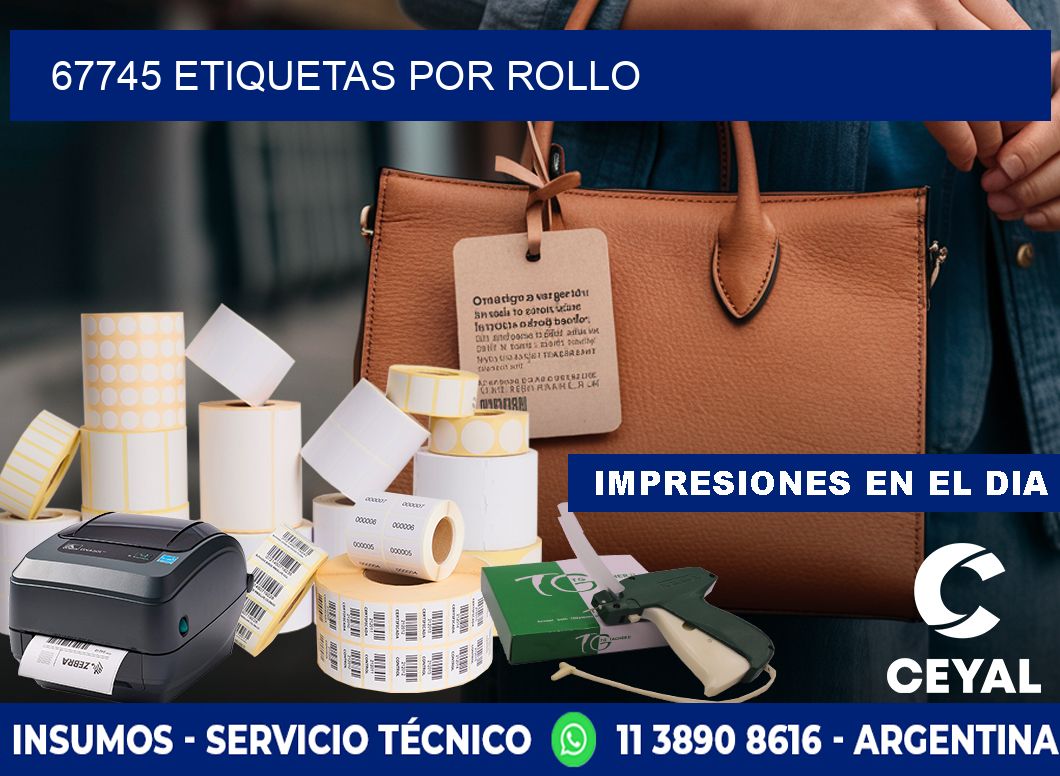 67745 Etiquetas por rollo