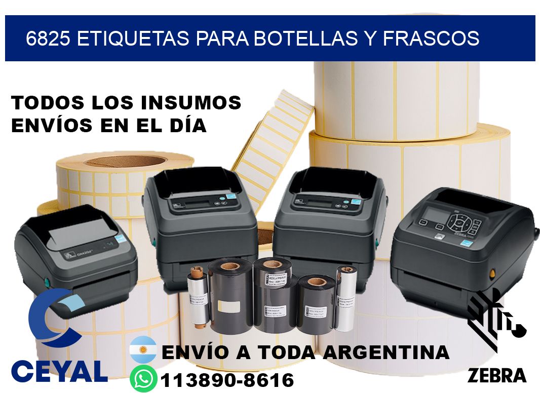6825 Etiquetas para botellas y frascos