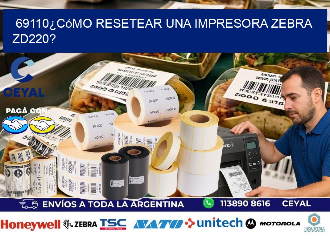69110¿Cómo resetear una impresora Zebra ZD220?