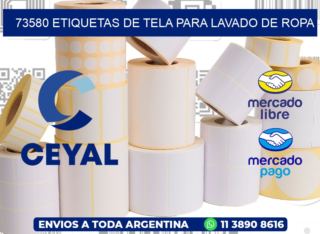 73580 Etiquetas de tela para lavado de ropa