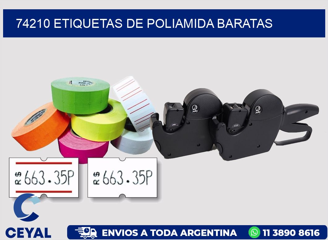 74210 etiquetas de poliamida baratas