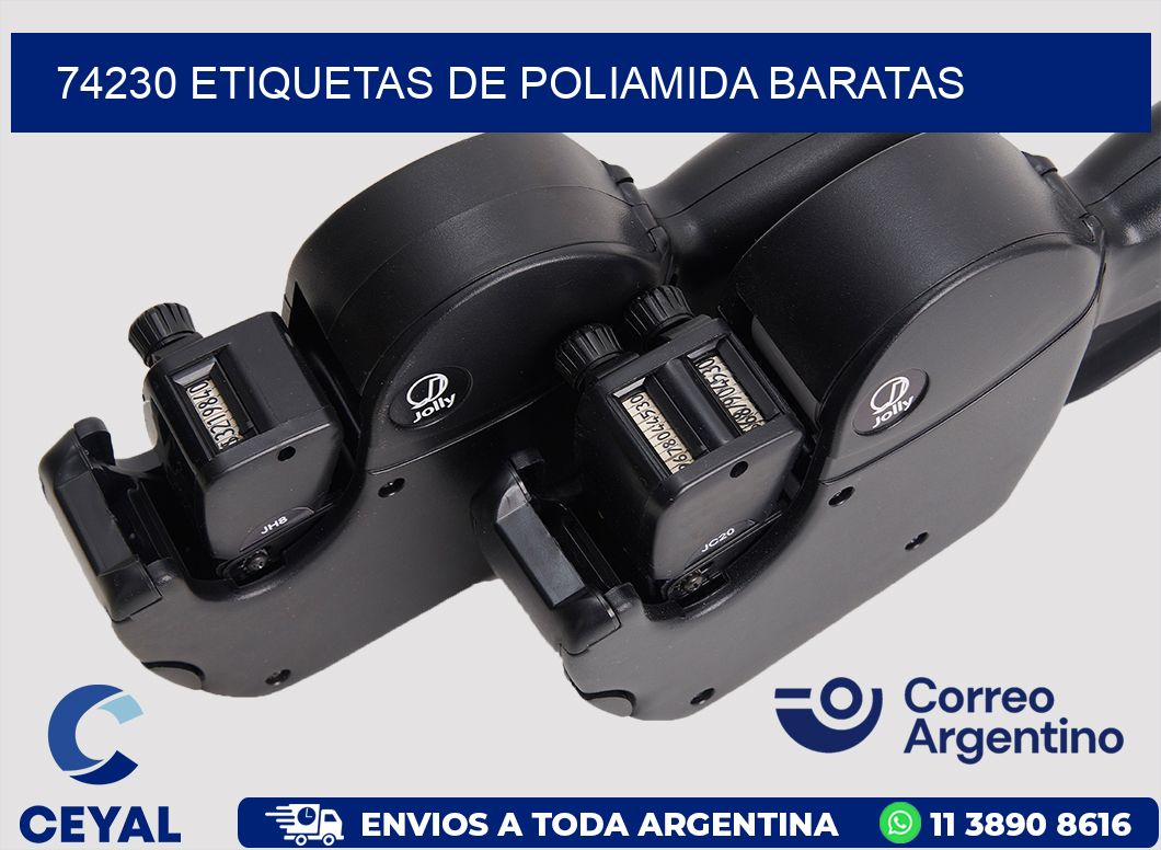 74230 etiquetas de poliamida baratas