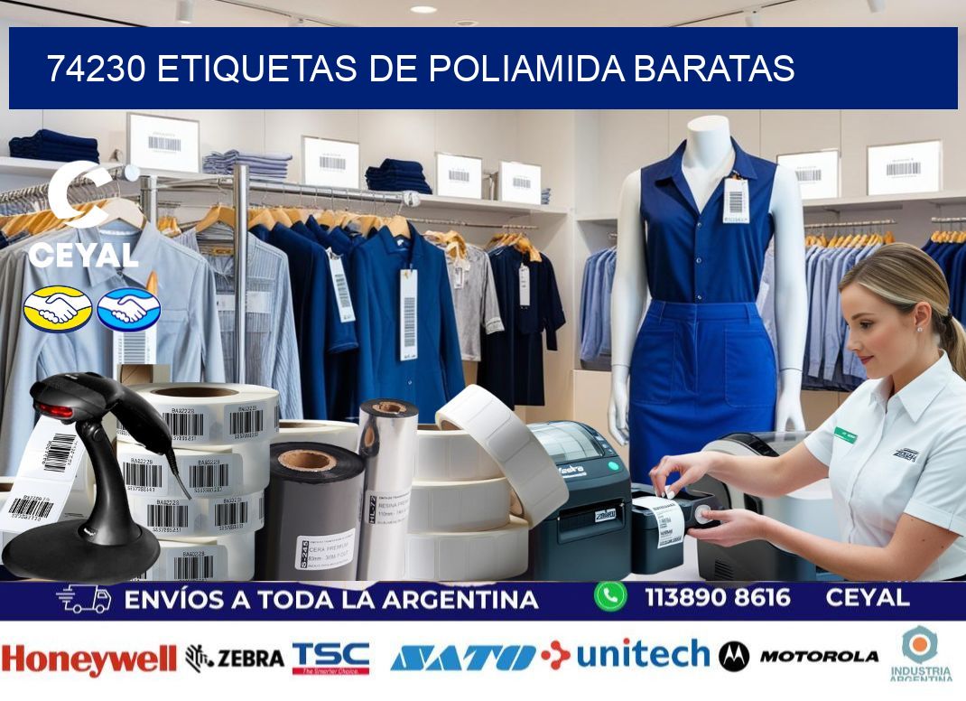 74230 etiquetas de poliamida baratas