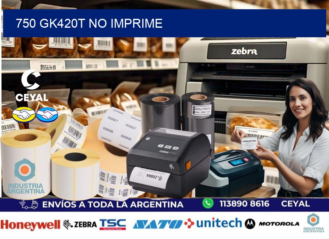 750 GK420T no imprime
