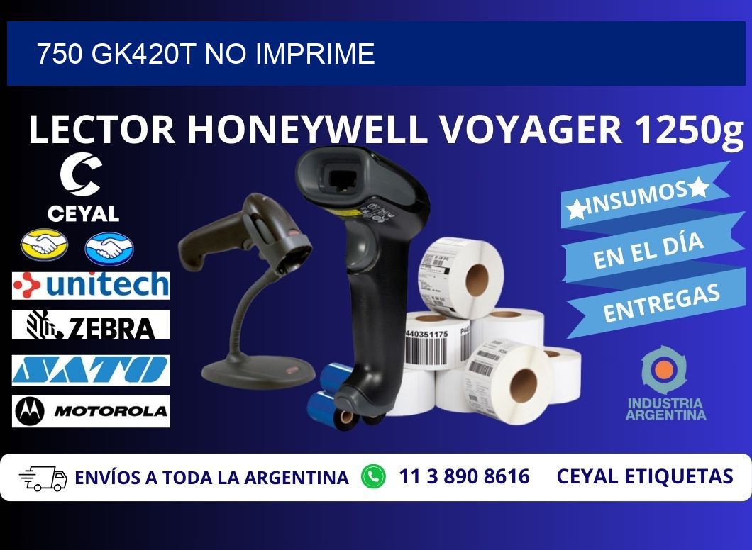 750 GK420T no imprime