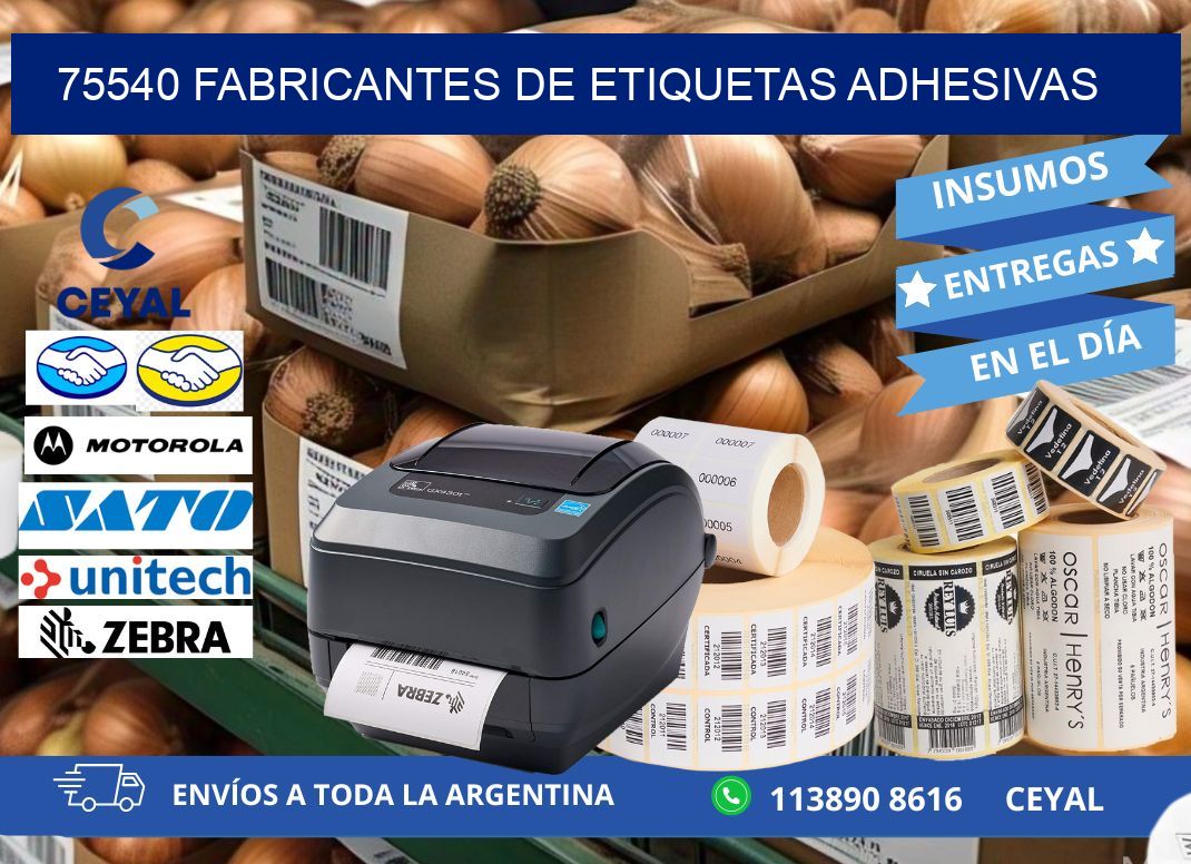 75540 Fabricantes de etiquetas adhesivas