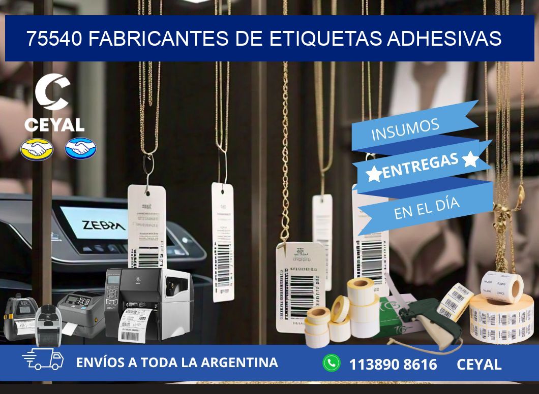 75540 Fabricantes de etiquetas adhesivas
