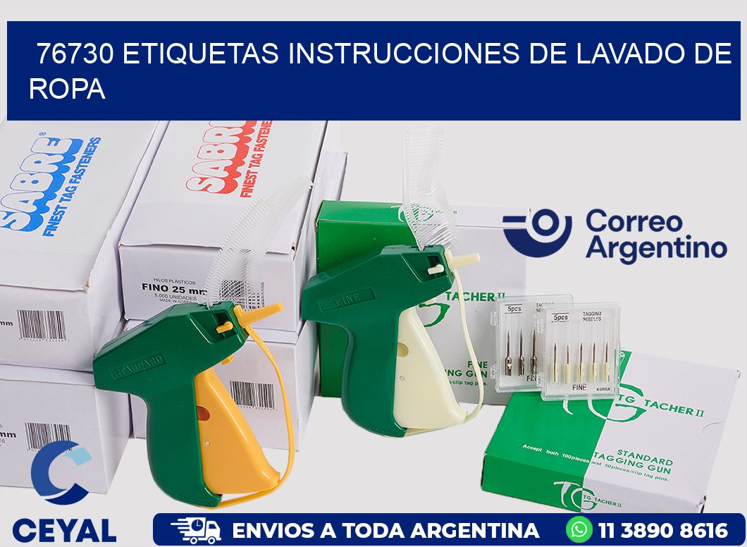 76730 etiquetas instrucciones de lavado de ropa