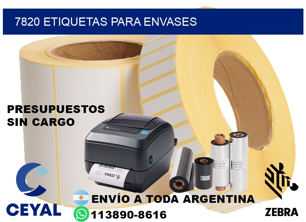 7820 Etiquetas para envases