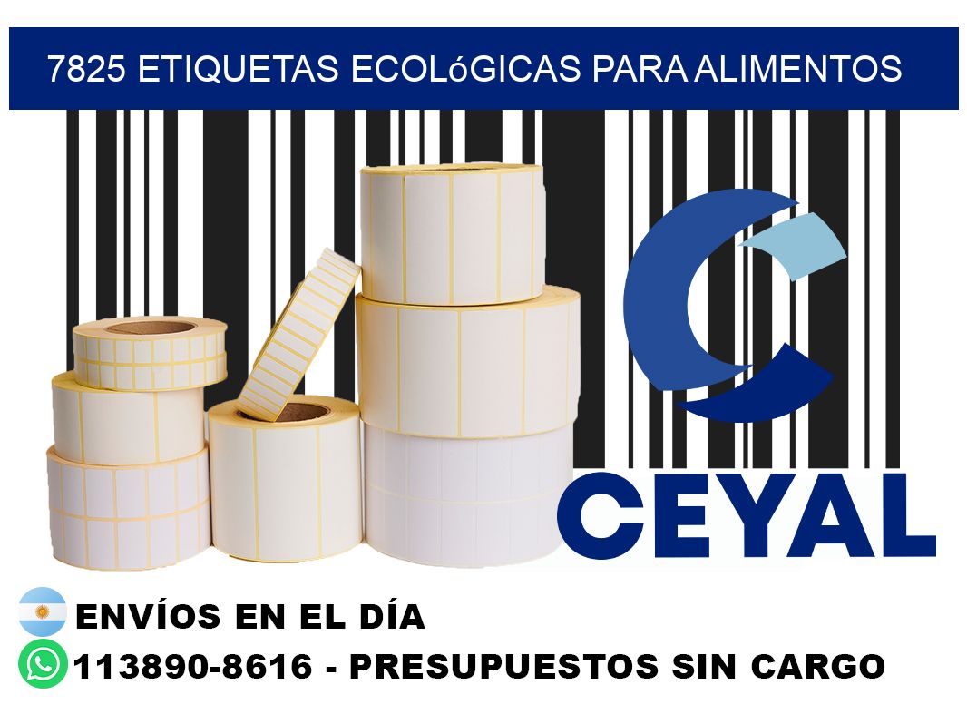 7825 Etiquetas ecológicas para alimentos