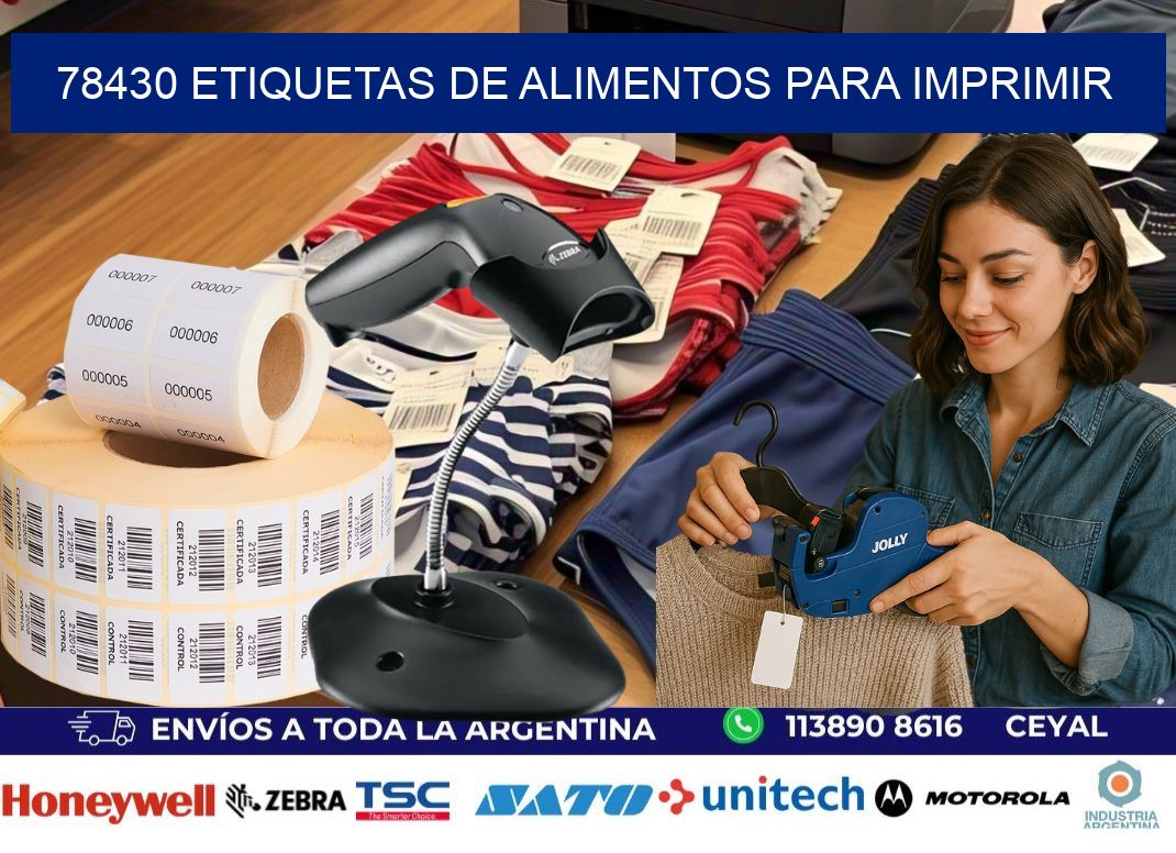 78430 Etiquetas de alimentos para imprimir