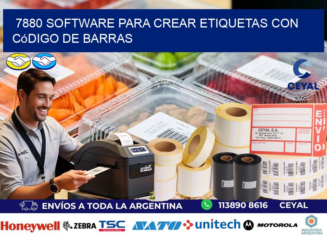 7880 Software para crear etiquetas con código de barras