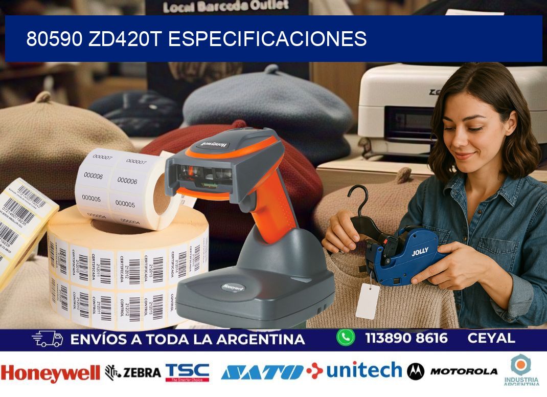 80590 ZD420t especificaciones