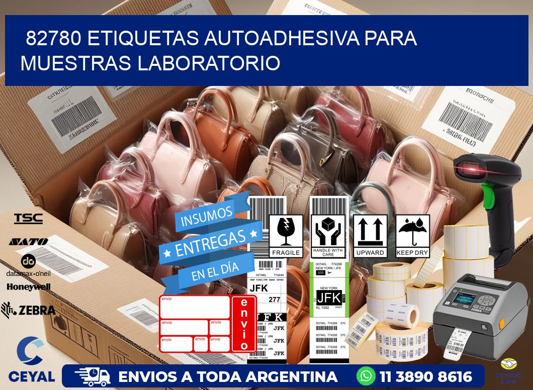 82780 etiquetas autoadhesiva para muestras laboratorio
