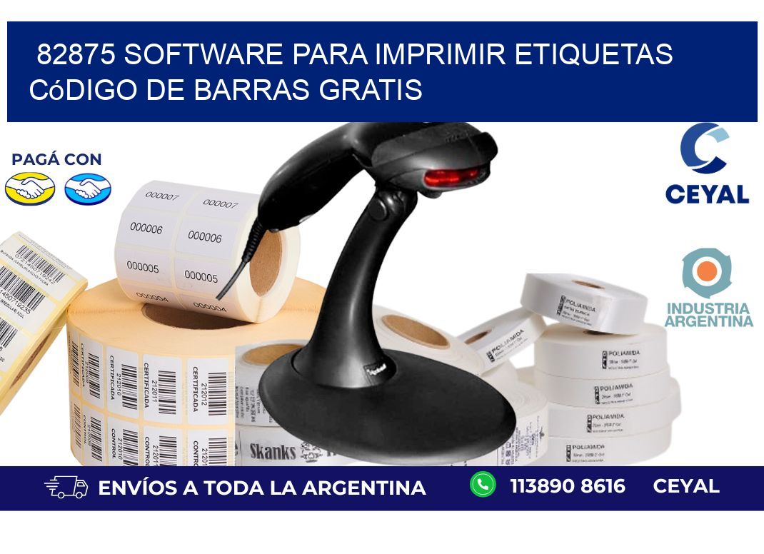 82875 Software para imprimir etiquetas código de barras gratis