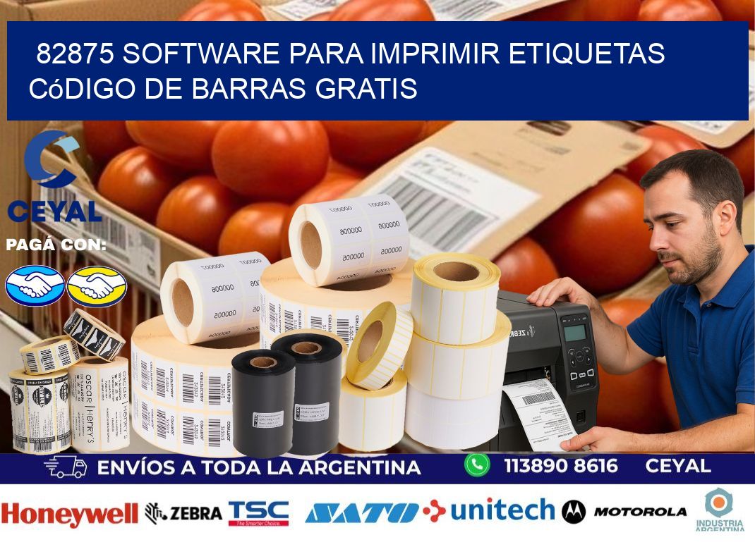 82875 Software para imprimir etiquetas código de barras gratis
