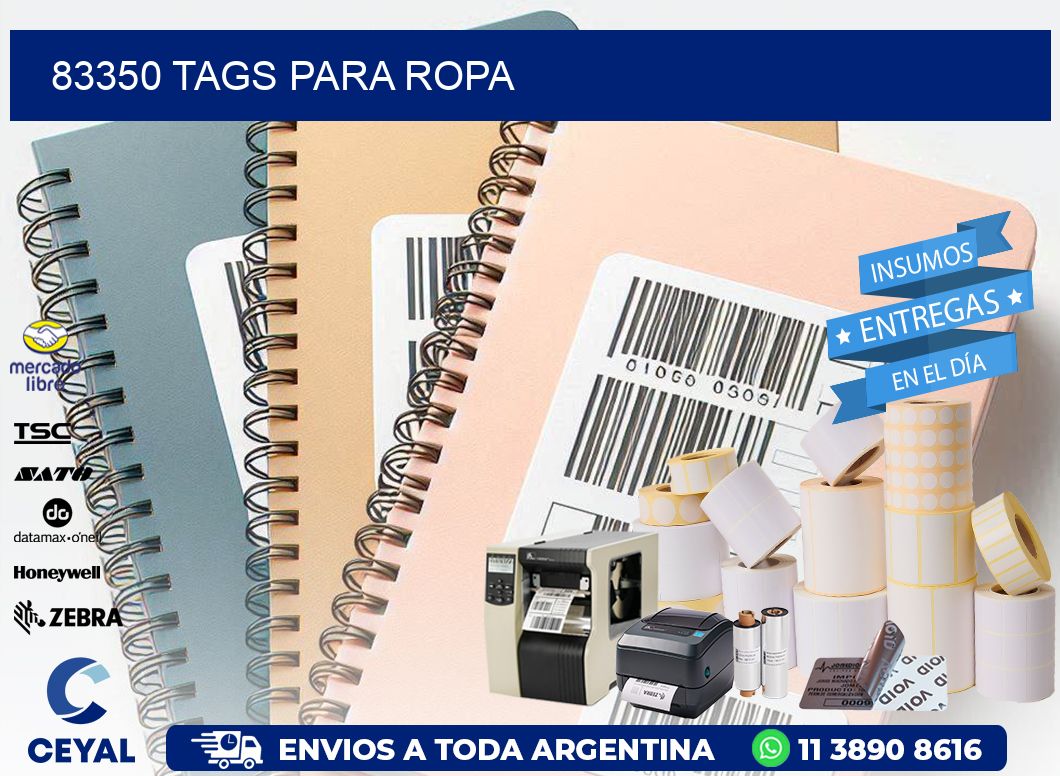 83350 Tags para ropa