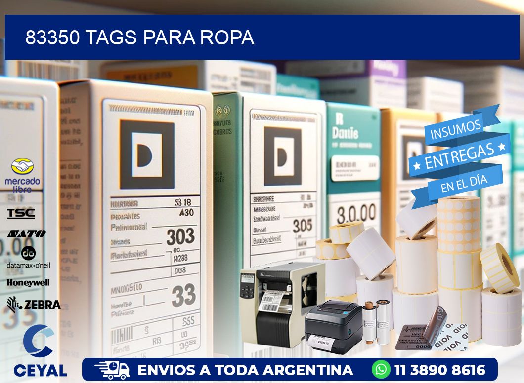 83350 Tags para ropa